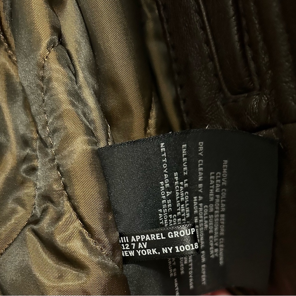 Men’s Leather Jacket by Andrew Marc New York size M - Picture 8 of 9